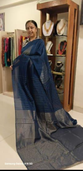 Banarasi crepe silk saree