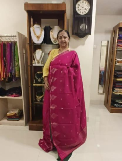 Vairaoosi zari border woven silk saree