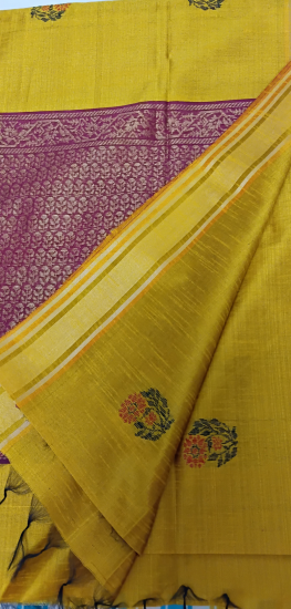Mulberry Ahimsa Silk Saree