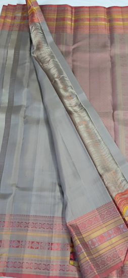 Lightweight ahimsa silk saree 