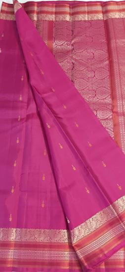 Lightweight ahimsa silk saree 