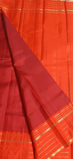 Lightweight ahimsa silk saree 