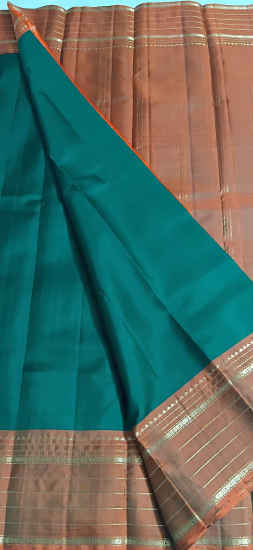 Lightweight ahimsa silk saree 